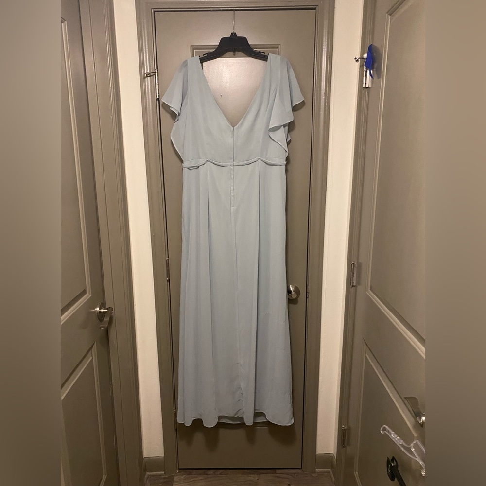 Cascade Flutter Sleeve David’s Bridal Bridesmaid … - image 5